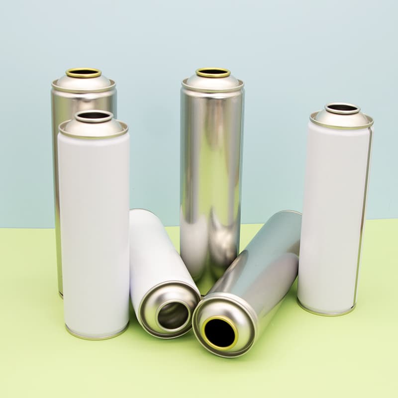 empty hair care aerosol can