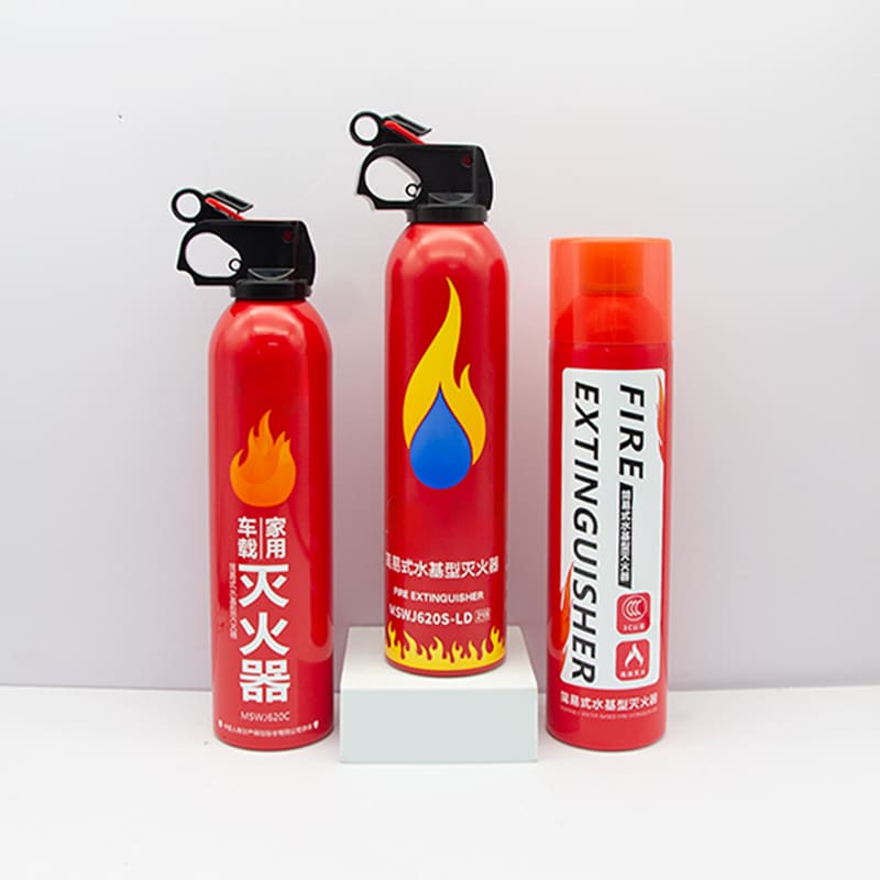 aluminum aerosol can for fire spray