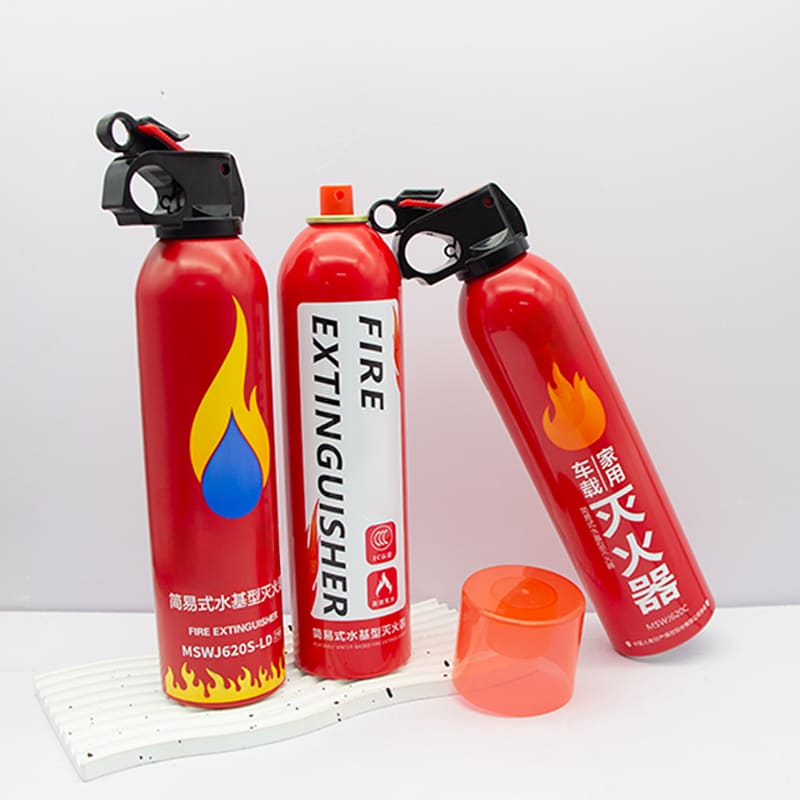 empty aluminum aerosol can fire suppressant